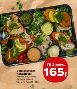 Kvickly Delikatessens fiskeplatte tilbud
