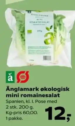 Kvickly Änglamark økologisk mini romainesalat tilbud