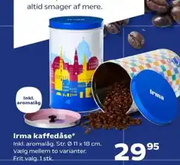 Kvickly Irma kaffedåse tilbud