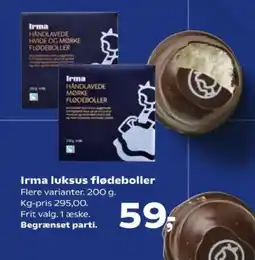 Kvickly Irma luksus flødeboller tilbud