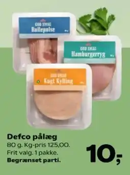 Kvickly Defco pålæg tilbud