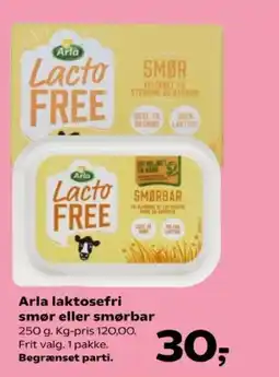 Kvickly Arla laktosefri smør eller smørbar tilbud