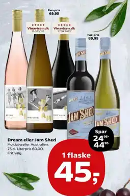 Kvickly Dream eller Jam Shed tilbud