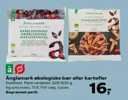 Kvickly Änglamark økologiske bær eller kartofler tilbud