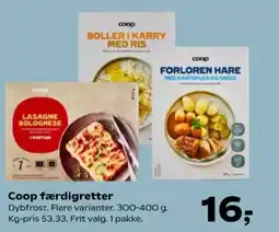 Kvickly Coop færdigretter tilbud