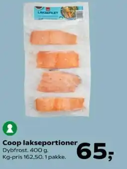 Kvickly Coop lakseportioner tilbud