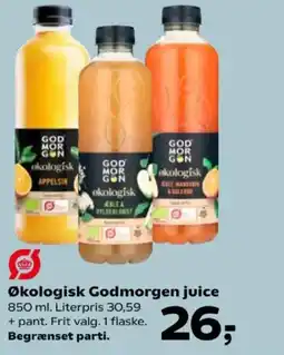 Kvickly Økologisk Godmorgen juice tilbud