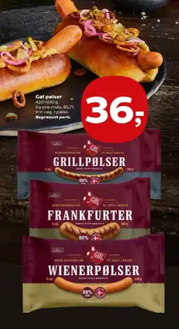 Kvickly Gøl pølser tilbud