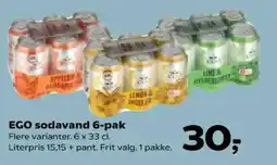 Kvickly EGO sodavand 6-pak tilbud