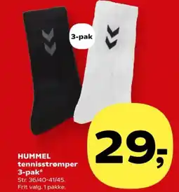 Kvickly HUMMEL tennisstrømper 3-pak tilbud
