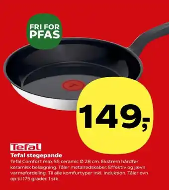 Kvickly Tefal stegepande tilbud
