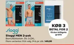 Kvickly Sloggi MEN 2-pak tilbud