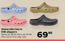 Kvickly Dame eller herre EVA slippers tilbud