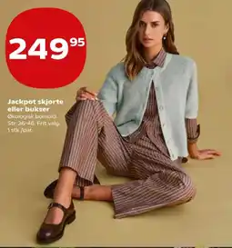 Kvickly Jackpot skjorte eller bukser tilbud