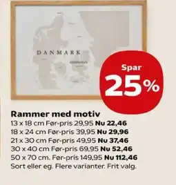 Kvickly Rammer med motiv tilbud