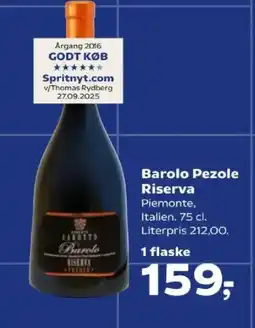 Kvickly Barolo Pezole Riserva tilbud