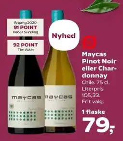 Kvickly Maycas Pinot Noir eller Chardonnay tilbud