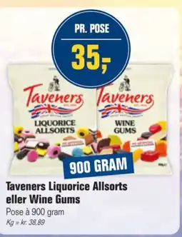 Otto Duborg Taveners Liquorice Allsorts eller Wine Gums tilbud
