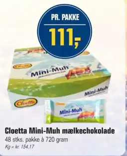 Otto Duborg Cloetta Mini-Muh mælkechokolade tilbud
