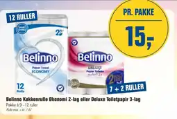 Otto Duborg Belinno Køkkenrulle Økonomi 2-lag eller Deluxe Toiletpapir 3-lag tilbud