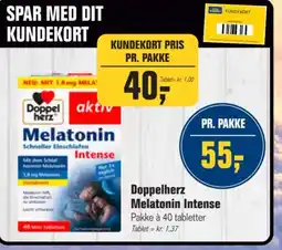 Otto Duborg Doppelherz Melatonin Intense tilbud