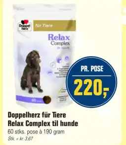 Otto Duborg Doppelherz für Tiere Relax Complex til hunde tilbud
