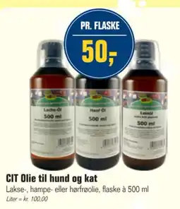 Otto Duborg CIT Olie til hund og kat tilbud