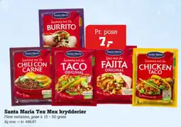 Poetzsch Padborg Santa Maria Tex Mex krydderier tilbud