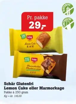 Poetzsch Padborg Schär Glutenfri Lemon Cake eller Marmorkage tilbud