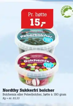 Poetzsch Padborg Nordthy Sukkerfri bolcher tilbud