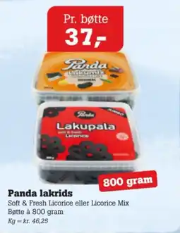 Poetzsch Padborg Panda lakrids tilbud