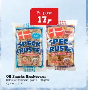 Poetzsch Padborg OK Snacks flæskesvær tilbud