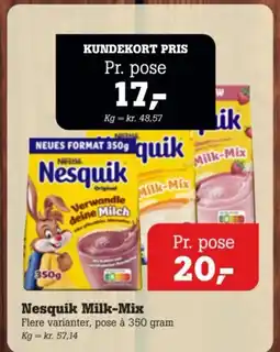 Poetzsch Padborg Nesquik Milk-Mix tilbud