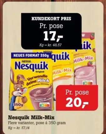 Poetzsch Padborg Nesquik Milk-Mix tilbud