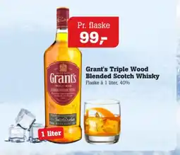 Poetzsch Padborg Grant's Triple Wood Blended Scotch Whisky tilbud