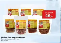 Poetzsch Padborg Chrisco Paw snacks til hunde tilbud
