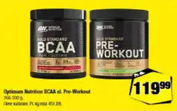 Calle Optimum Nutrition BCAA el. Pre-Workout tilbud