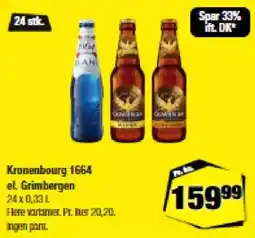 Calle Kronenbourg 1664 el. Grimbergen tilbud
