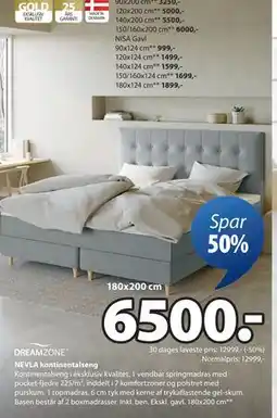 JYSK NEVLA kontinentalseng tilbud
