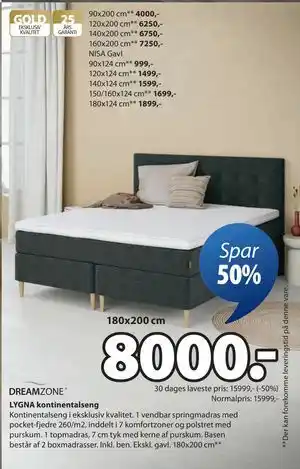 LYGNA kontinentalseng