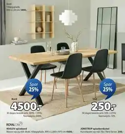 JYSK ROSLEV spisebord tilbud
