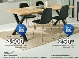 JYSK JONSTRUP spisebordsstol tilbud