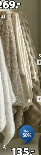 JYSK KALKLOK plaid tilbud