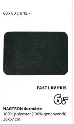 JYSK HAGTRON dørmåtte tilbud