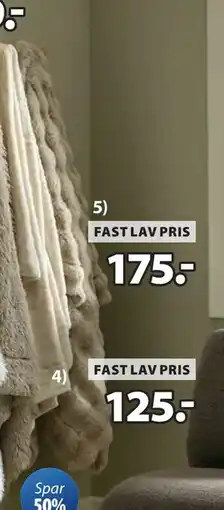 JYSK KORNVALMUE plaid tilbud