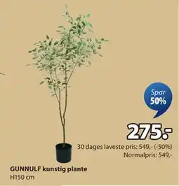 JYSK GUNNULF kunstig plante tilbud