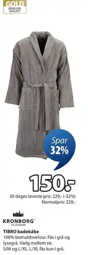 JYSK TIBRO badekåbe tilbud