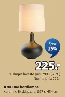 JYSK JOACHIM bordlampe tilbud