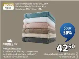 JYSK NORA håndklæde tilbud