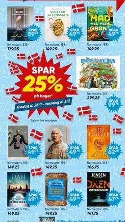 Bilka SPAR 25% på bøger tilbud